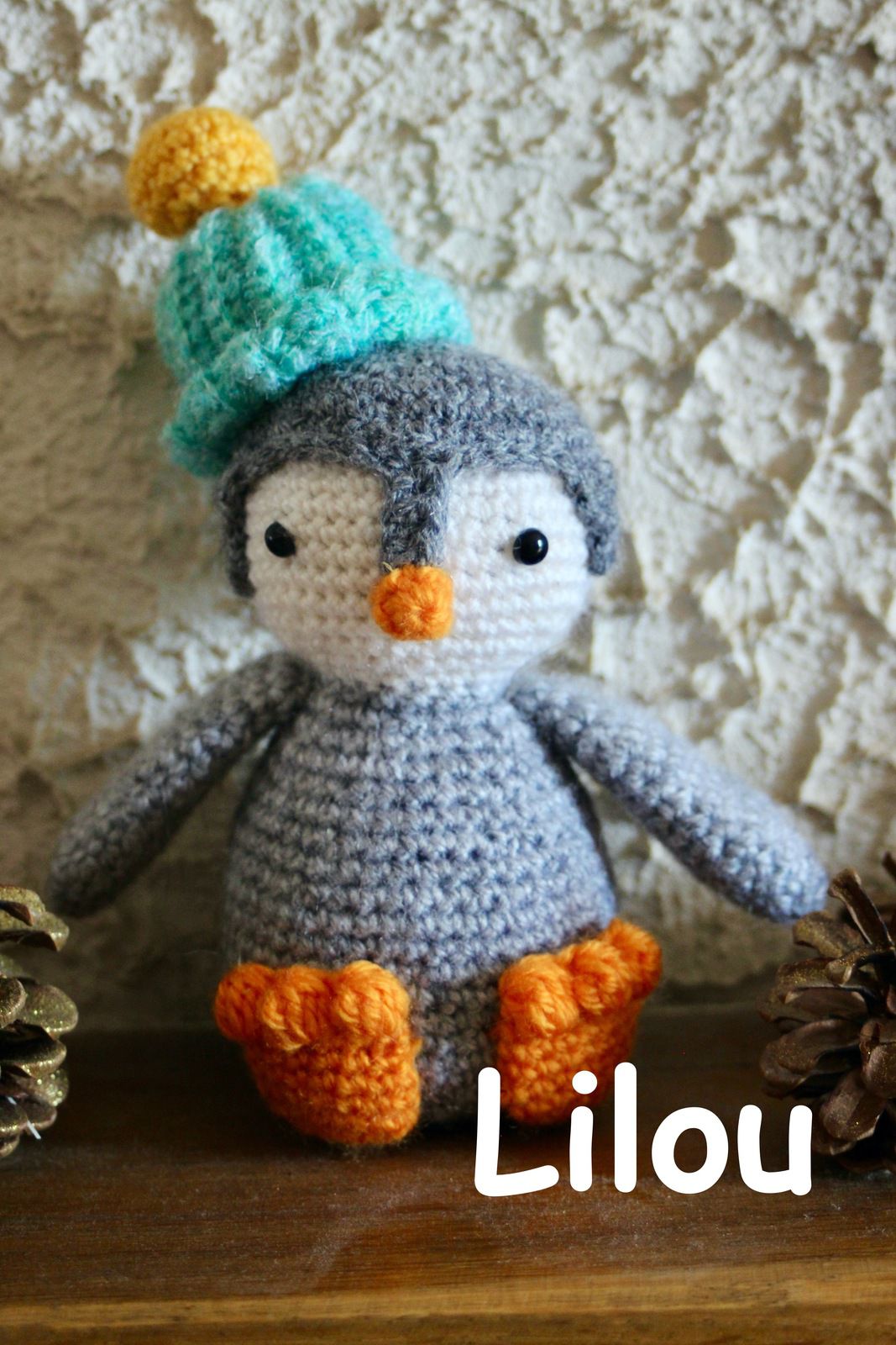 Pingouin au crochet DIY modele tuto gratuit - Fils de Lilou