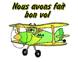Nous avons fait bon vol - Avion - Gif animé - Gratuit - Le Monde des Gifs