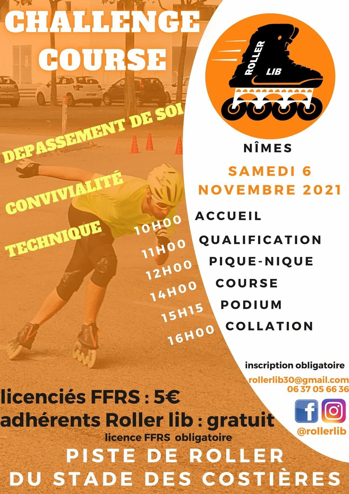 Piste de course challenge