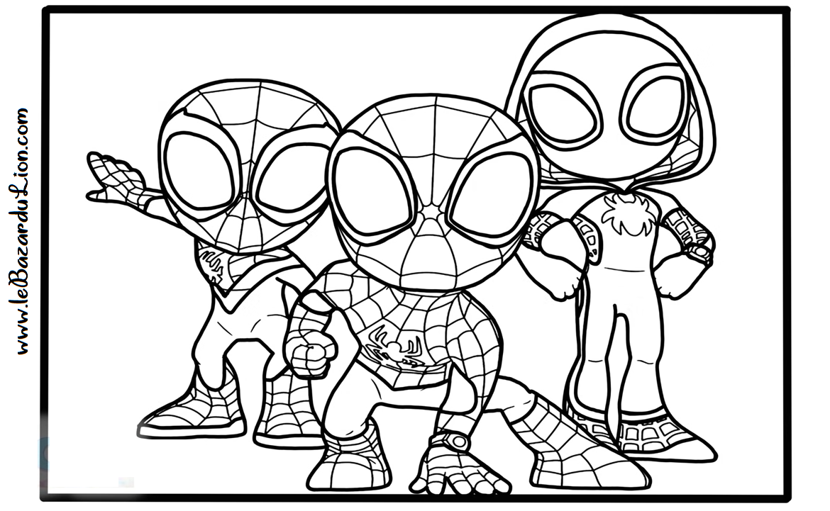 30 coloriages de Marvel : Spider-man #5 [Coloriage][Activité] - Le Bazar du  Lion