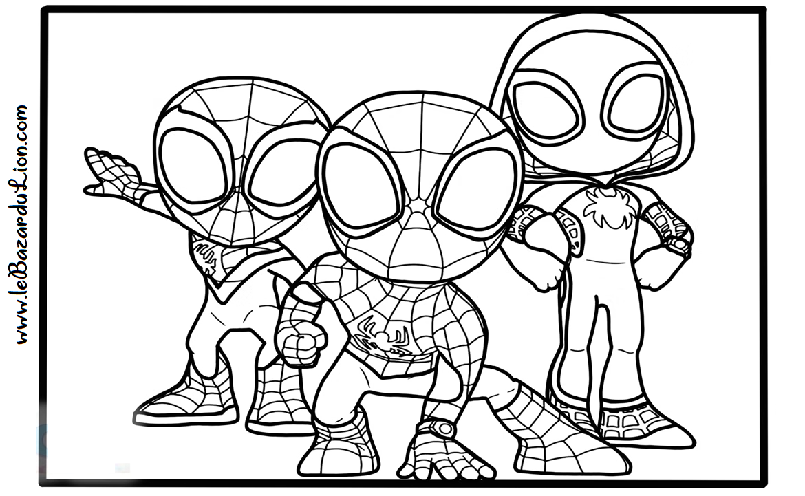 30 coloriages de Marvel : Spider-man #5 [Coloriage][Activité] - Le