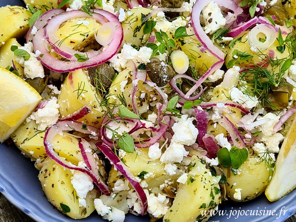 Salade de pomme de terre simple et rapide : Recette de Salade de