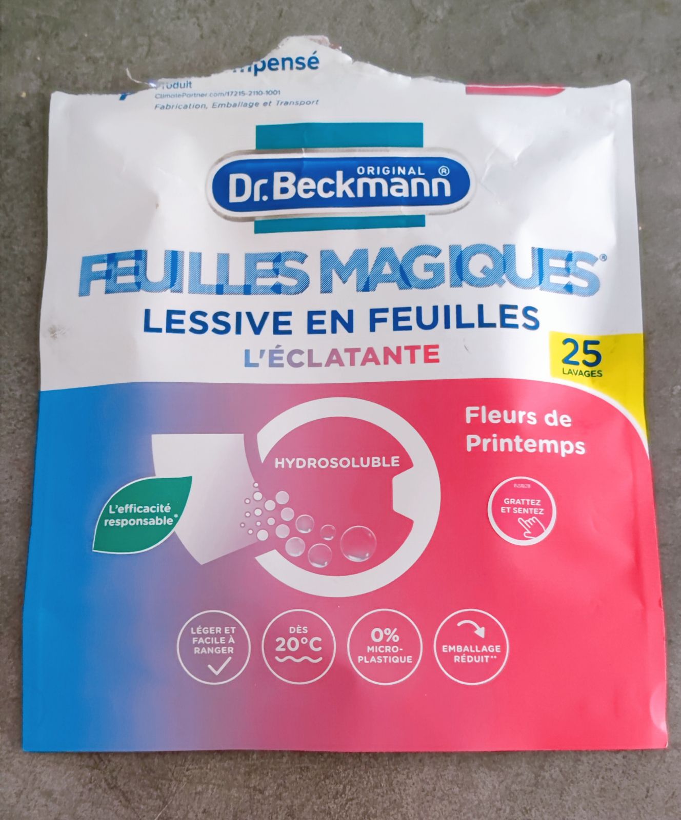  Dr. Beckmann: Lessive en feuille