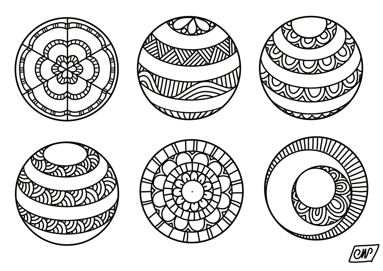 Coloriage Boules De Noel à Imprimer Coloriages: boules de Noël 2022 - Crapouilleries