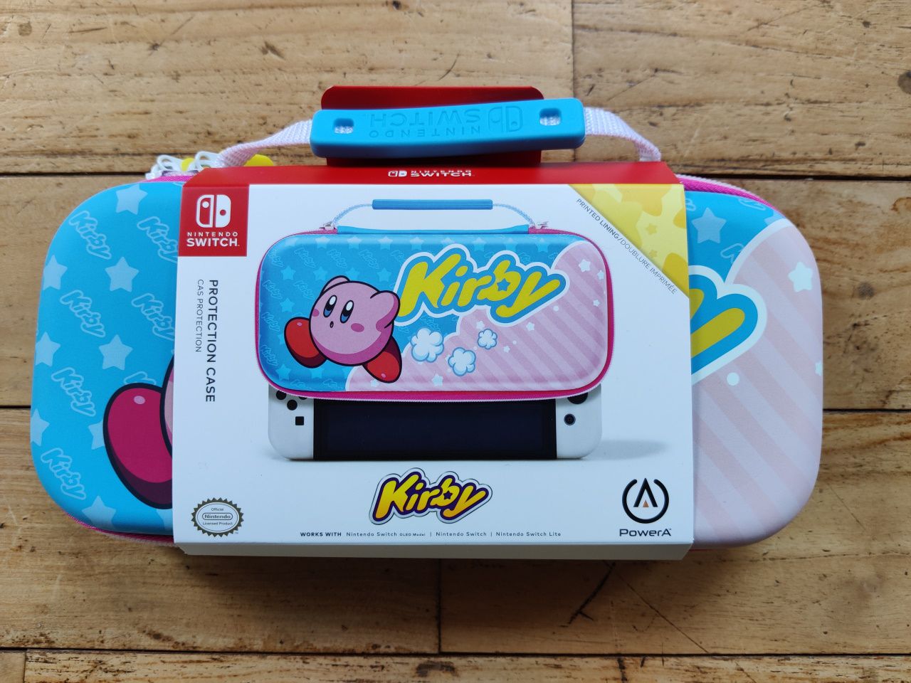 Saccoche de Transport Kirby pour Nintendo Switch, OLED et Switch Lite