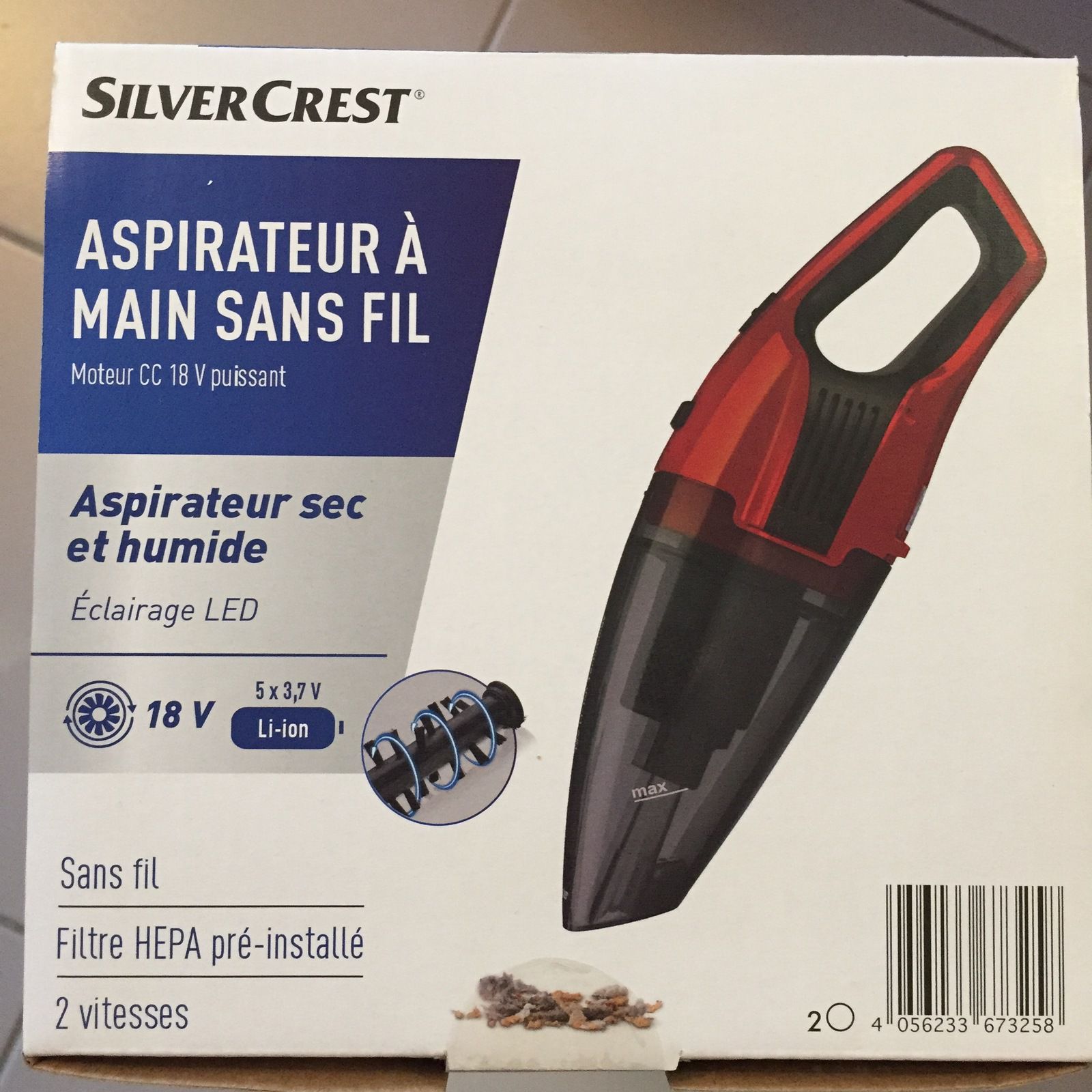 Mini aspirateur sans fil lidl Silver Crest - CharlotteBlaBla