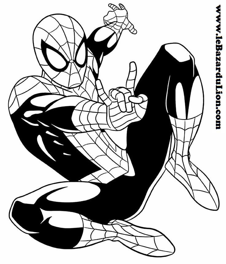 50 coloriages de Marvel : Spider-man #6 [Coloriage][Activité] - Le Bazar du  Lion