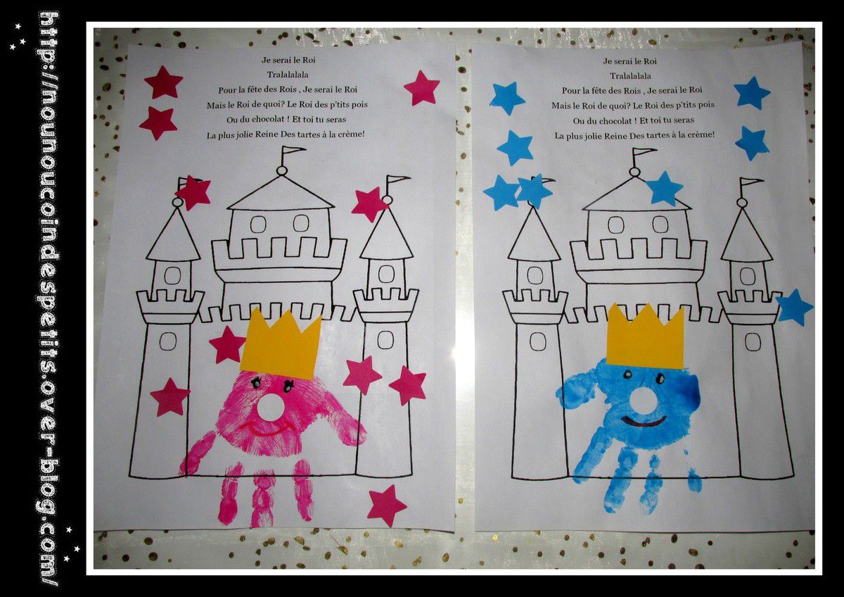 Gabarit couronne : Prince, Princesse pour épiphanie et carnaval. A