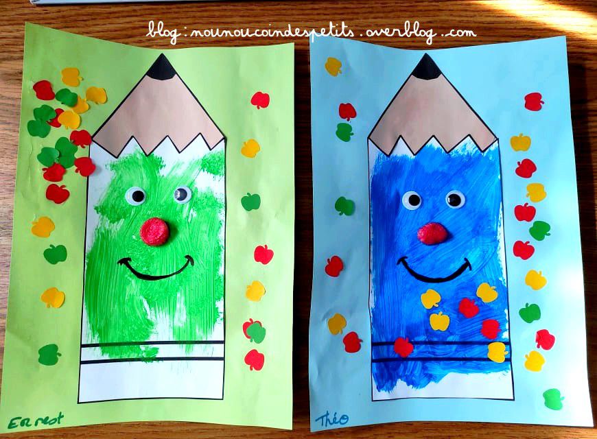 Bricolage enfant Crayon de couleur .. - Le blog de nounoucoindespetits