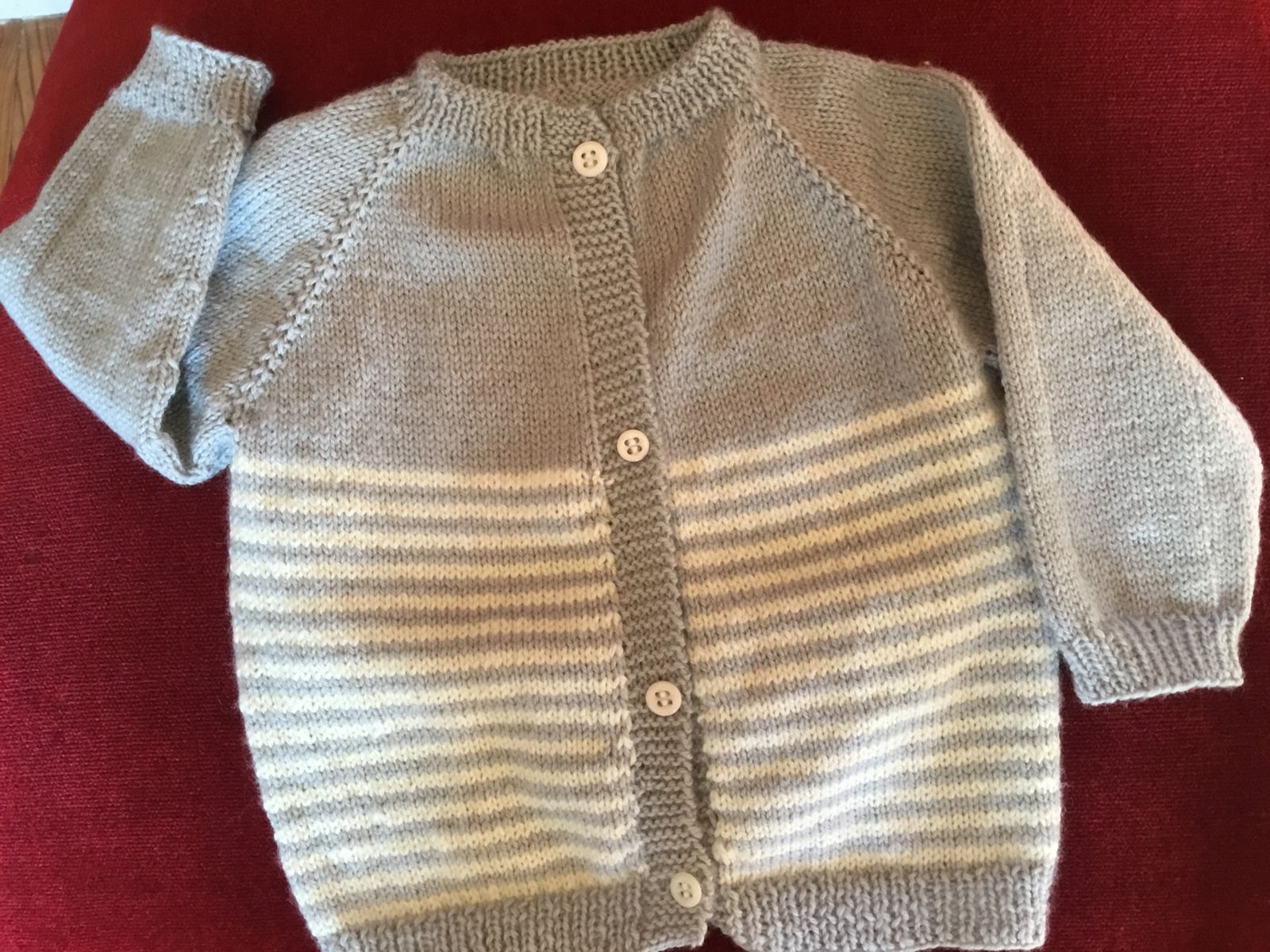 tricot / couture : ensemble bébé 0-3 mois