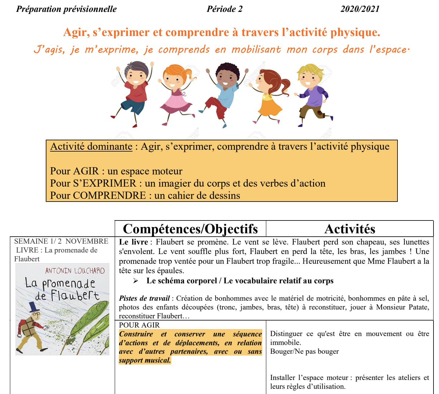 Cahier De Vie Page De Garde Période 2 Préparation prévisionnelle période 2 chez Audrey - école petite section