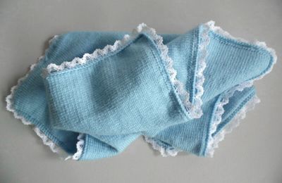 Tricot laine tricot bébé couverture 