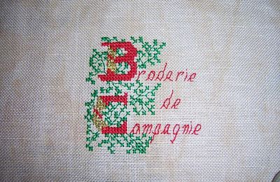 une petite broderie pour le fun....