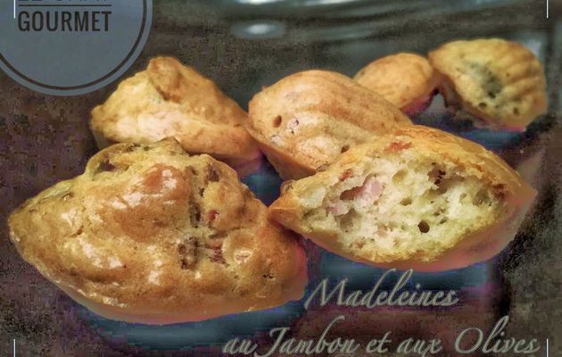 Madeleines au jambon et aux olives de Sophie Dudemaine
