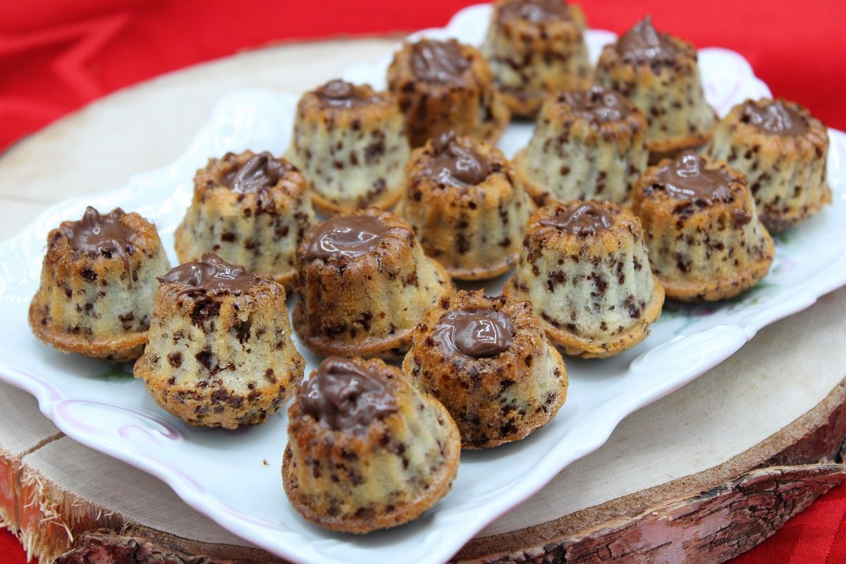 Mini Kouglof chocolat cœur pâte à tartiner