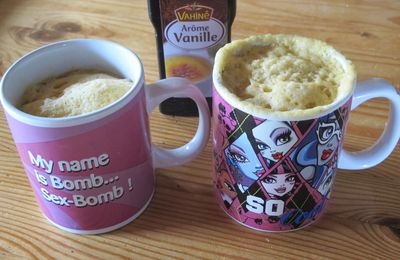 Mug cake à la vanille