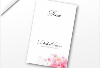 Menu mariage à personnaliser