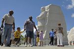 El monumento a Luther King transmite en piedra y agua su mensaje de esperanza