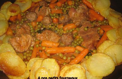 Tajine veau, petits-pois-carottes