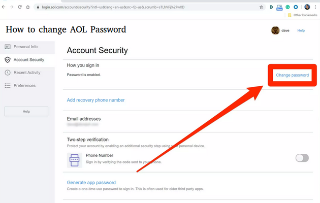How to Change AOL Password on iPhone 7, 8, 10