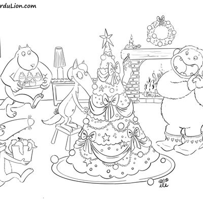 20 coloriages du Loup #24 [Coloriage][Activité][Loup]