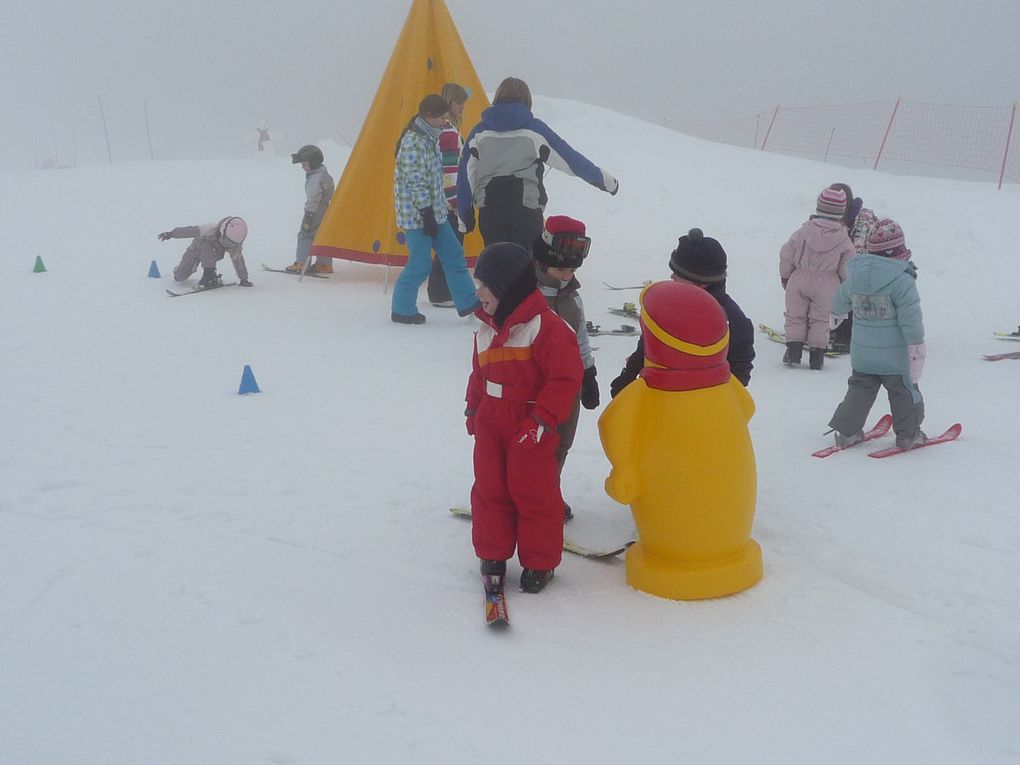 premire leçon de ski au Ballon d'alsace - fevrier 2010