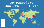 Locations of visitors to this page