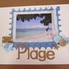 Scrapbooking, page "PLAGE"