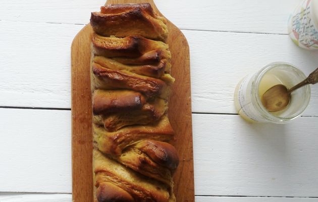 Brioche à effeuiller à la butternut et au miel