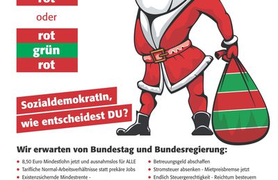 von ver.di-Nikoläusen an SPD-Kreismitgliederversammlung 6.12.13 gewidmet von verdi-OV Heidekreis