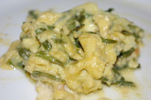 Brouillade d'asperges sauvages