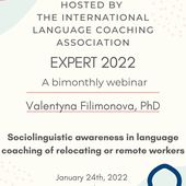 Expert Series 2022: Sociolinguistic awareness in language coaching of relocating or remote workers