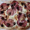 Pizza blanche au bacon et mozzarella