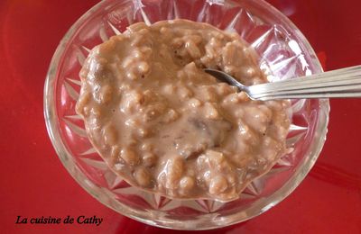 Le riz au lait chocolaté