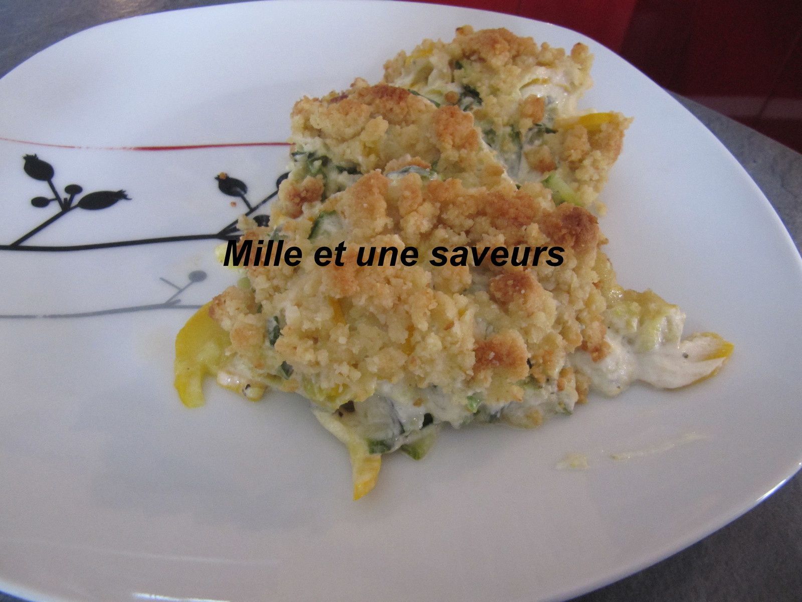 Crumble courgettes coeur de lion