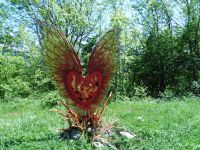 Au hameau du Villard, la chapelle et "l'oiseau de feu libérateur".