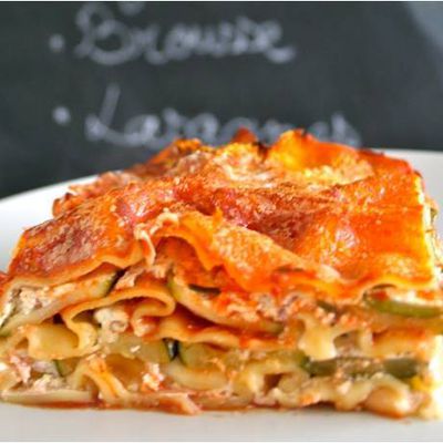 Lasagnes au thon et courgette