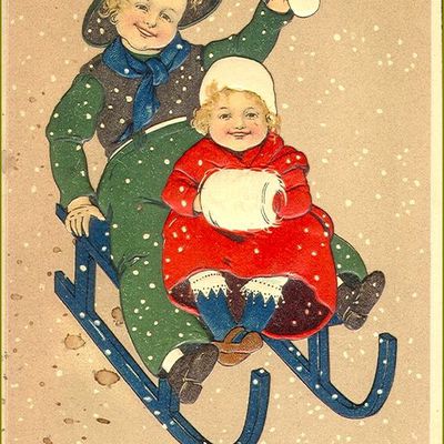 cartes anciennes Joyeux Noël