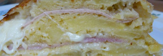 cake aux pommes et la mortadelle