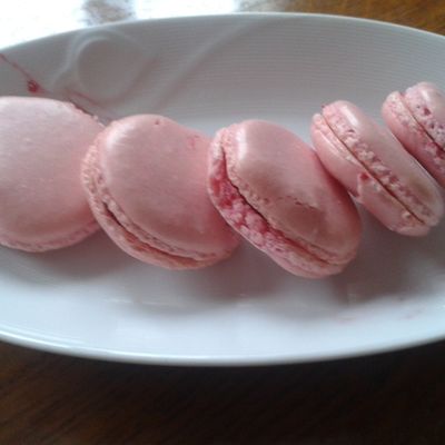 Macarons framboise 