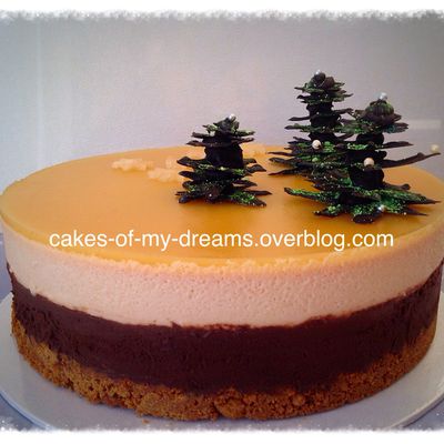 Entremet poire chocolat 