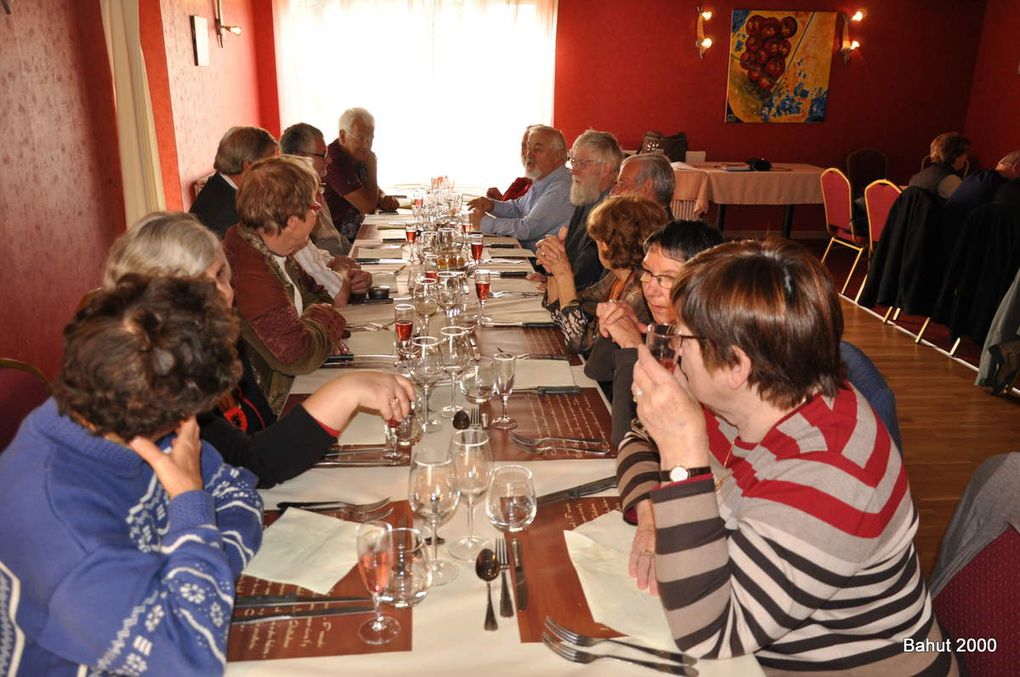 L'assemblée, le repas et la visite de l'Abbaye St Nicolas.