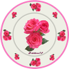 Assiette Rose