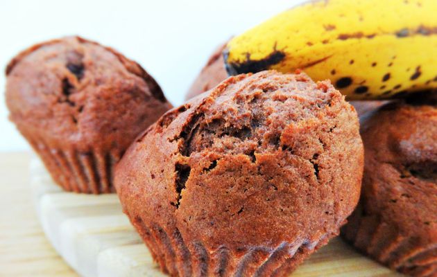 Muffins Bananes-Cacao /Banana-Cocoa Muffins