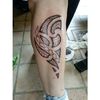 TATTOO tribal sur jambe