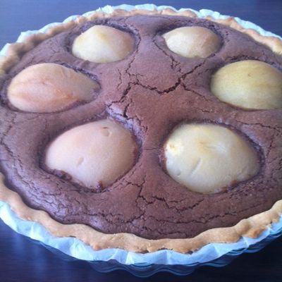 Tarte poire chocolat amande