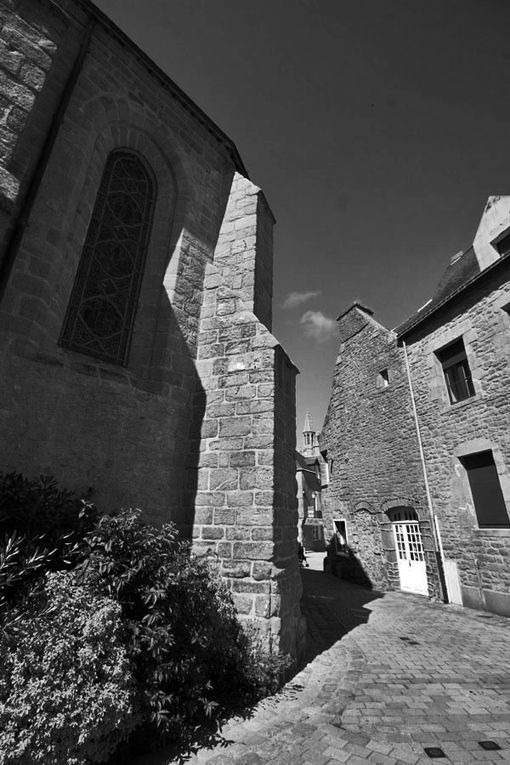 Photos de la ville de Guérande en noir et blanc