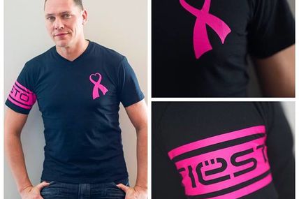 Tiësto pink ribbon t-shirt