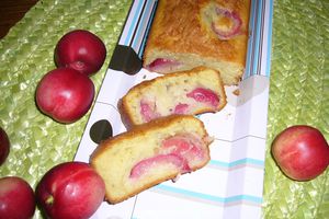 Gâteau pêches / amandes