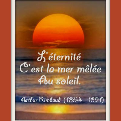 Citation "mer et soleil" - Arthur Rimbaud